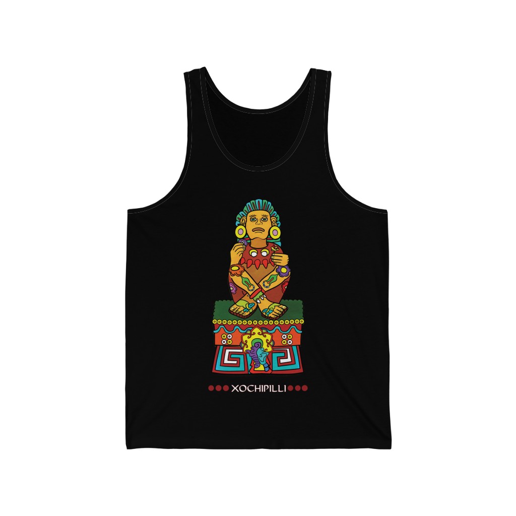 Xochipilli God of Arts & Flowers Mexica Aztec Deity - Jersey Tank - Art ...