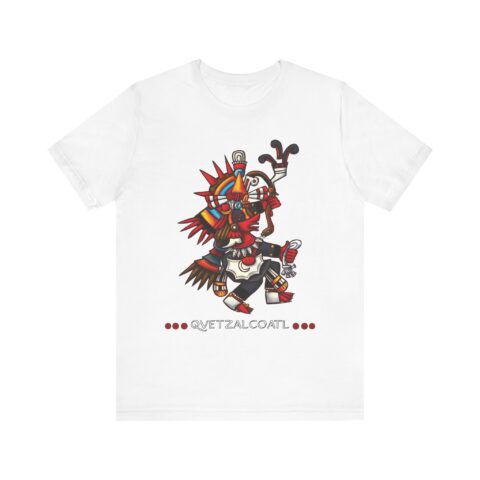 White tee with the Quetzalcoatl illustration