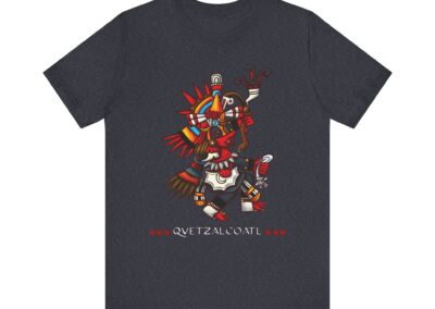 Quetzalcoatl Aztec Warrior Tee | Mesoamerican Mythology, Feathered Serpent Design | Aztlan Design