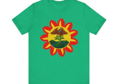 Mexica Flag Tee | Original Pre-Conquest Aztec Flag, Fire & Water Symbol | Aztlan Design | Aztlan Design
