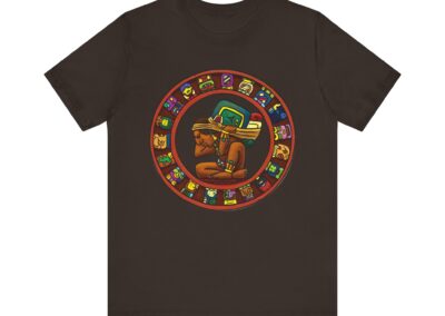 Maya Calendar Tee | Ancient Maya Glyphs and Timekeeping Art | Aztlan Design | Aztlan Design