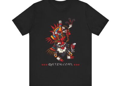 Quetzalcoatl Aztec Warrior Tee | Mesoamerican Mythology, Feathered Serpent Design | Aztlan Design