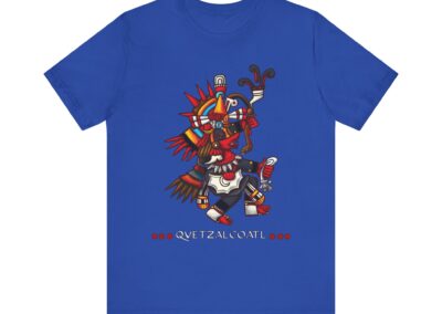 Quetzalcoatl Aztec Warrior Tee | Mesoamerican Mythology, Feathered Serpent Design | Aztlan Design