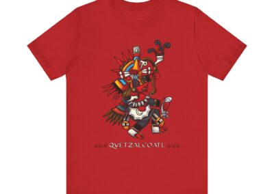 Quetzalcoatl Aztec Warrior Tee | Mesoamerican Mythology, Feathered Serpent Design | Aztlan Design