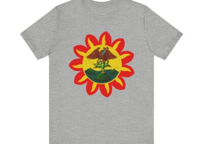 Mexica Flag Tee | Original Pre-Conquest Aztec Flag, Fire & Water Symbol | Aztlan Design | Aztlan Design