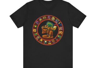Maya Calendar Tee | Ancient Maya Glyphs and Timekeeping Art | Aztlan Design | Aztlan Design