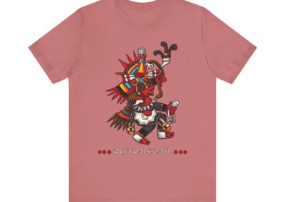 Quetzalcoatl Aztec Warrior Tee | Mesoamerican Mythology, Feathered Serpent Design | Aztlan Design