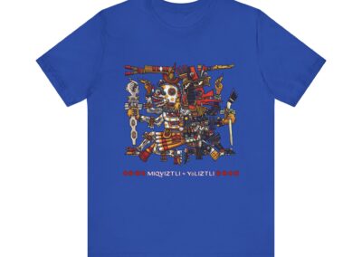 Life & Death Tee | Mictlantecuhtli and Quetzalcoatl Aztec Art | Aztlan Design | Aztlan Design