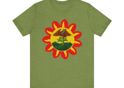 Mexica Flag Tee | Original Pre-Conquest Aztec Flag, Fire & Water Symbol | Aztlan Design | Aztlan Design