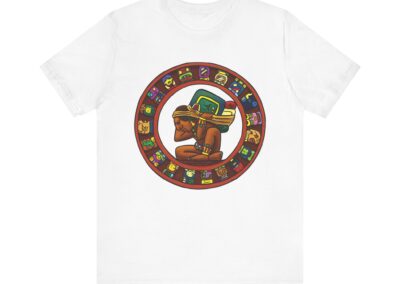 Maya Calendar Tee | Ancient Maya Glyphs and Timekeeping Art | Aztlan Design | Aztlan Design