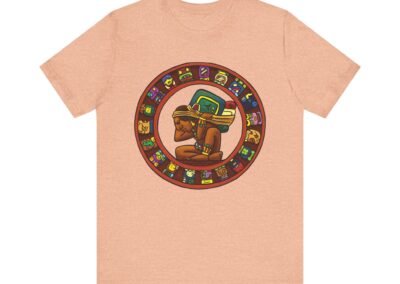 Maya Calendar Tee | Ancient Maya Glyphs and Timekeeping Art | Aztlan Design | Aztlan Design