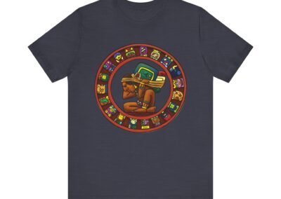Maya Calendar Tee | Ancient Maya Glyphs and Timekeeping Art | Aztlan Design | Aztlan Design