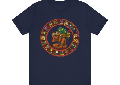 Maya Calendar Tee | Ancient Maya Glyphs and Timekeeping Art | Aztlan Design | Aztlan Design