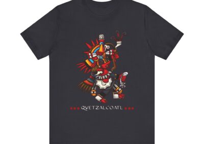 Quetzalcoatl Aztec Warrior Tee | Mesoamerican Mythology, Feathered Serpent Design | Aztlan Design