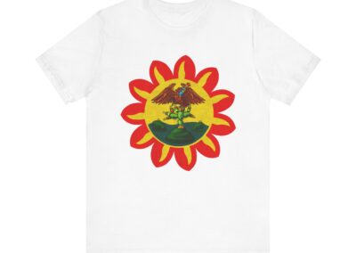 Mexica Flag Tee | Original Pre-Conquest Aztec Flag, Fire & Water Symbol | Aztlan Design | Aztlan Design