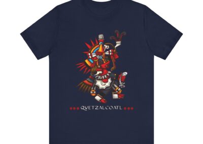 Quetzalcoatl Aztec Warrior Tee | Mesoamerican Mythology, Feathered Serpent Design | Aztlan Design