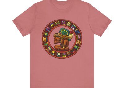 Maya Calendar Tee | Ancient Maya Glyphs and Timekeeping Art | Aztlan Design | Aztlan Design