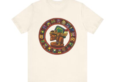 Maya Calendar Tee | Ancient Maya Glyphs and Timekeeping Art | Aztlan Design | Aztlan Design