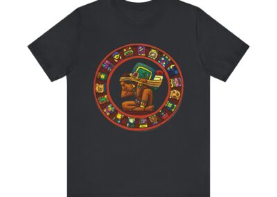 Maya Calendar Tee | Ancient Maya Glyphs and Timekeeping Art | Aztlan Design | Aztlan Design