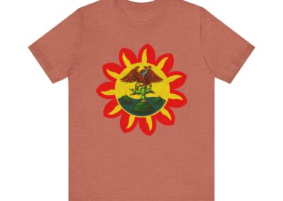 Mexica Flag Tee | Original Pre-Conquest Aztec Flag, Fire & Water Symbol | Aztlan Design | Aztlan Design