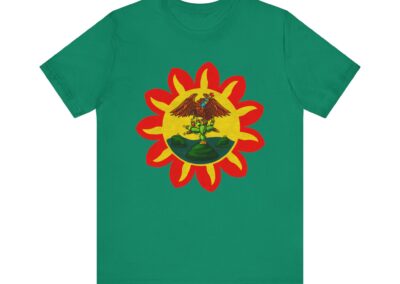 Mexica Flag Tee | Original Pre-Conquest Aztec Flag, Fire & Water Symbol | Aztlan Design | Aztlan Design