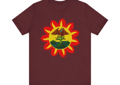 Mexica Flag Tee | Original Pre-Conquest Aztec Flag, Fire & Water Symbol | Aztlan Design | Aztlan Design