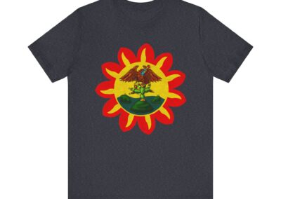 Mexica Flag Tee | Original Pre-Conquest Aztec Flag, Fire & Water Symbol | Aztlan Design | Aztlan Design